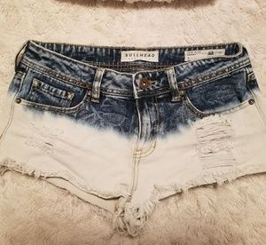 Denim Dip-Dyed Shorts